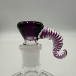 18mm S 4 Hole Gold Amethyst Spiral